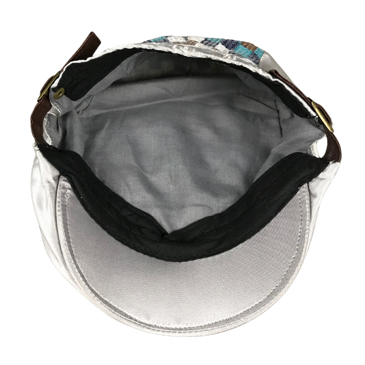 Foto 6 pulgar | Boina Española Cerrada De Tela Varios Diseños Color Blanco Lentejuelas