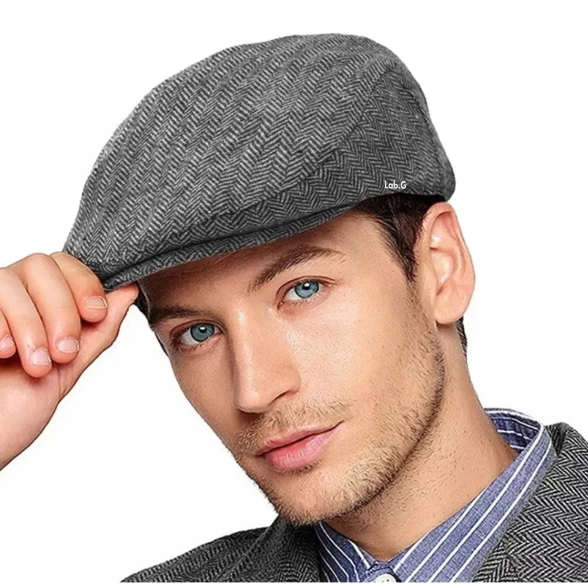 Foto 4 | Boina Española De Paño Cerrada Para Hombre Lab.g Gris