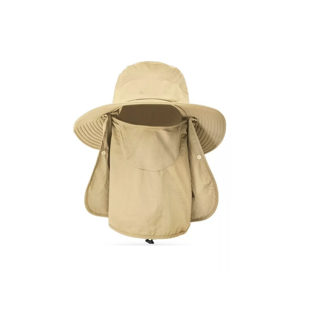 Sombrero con Protección Cuello y Cara Eo Safe Imports Esi-7633 color Beige