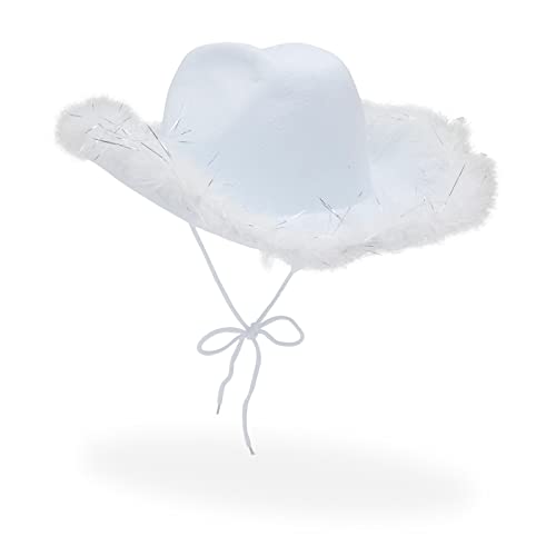 Foto 2 pulgar | Venta Internacional - Sombrero Zodaca Blanco Unisex con Plumas