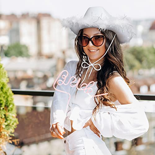 Foto 2 | Venta Internacional - Sombrero Zodaca Blanco Unisex con Plumas