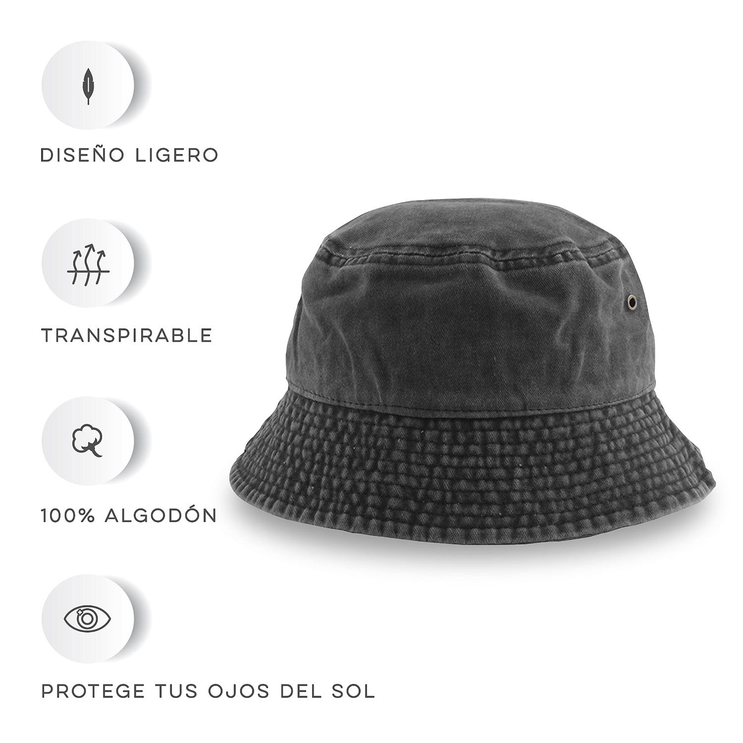 Foto 3 pulgar | Bucket Hat Unisex Ligero Y Resistente Vedicci Negro