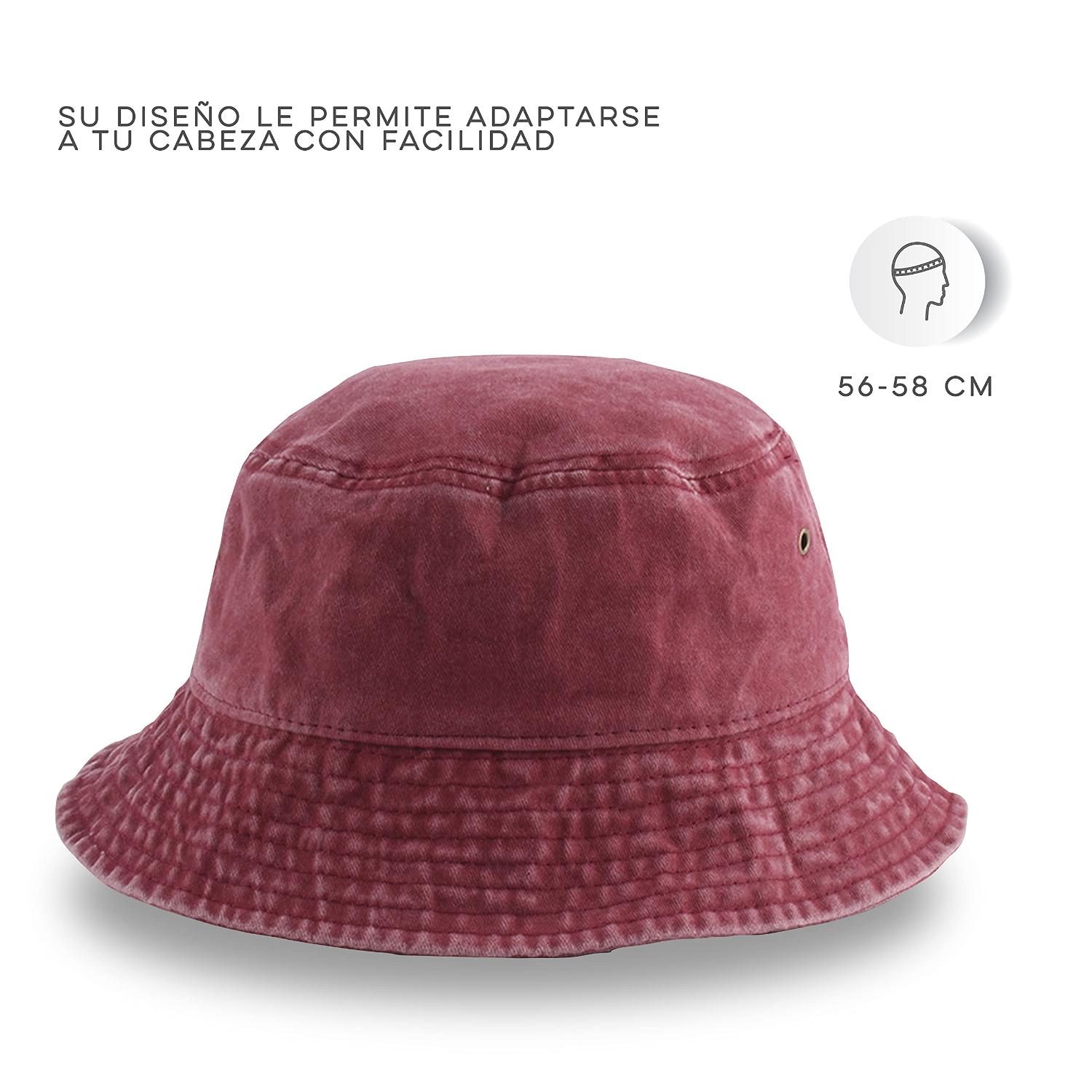 Foto 4 pulgar | Bucket Hat Unisex Ligero Y Resistente Vedicci Rojo