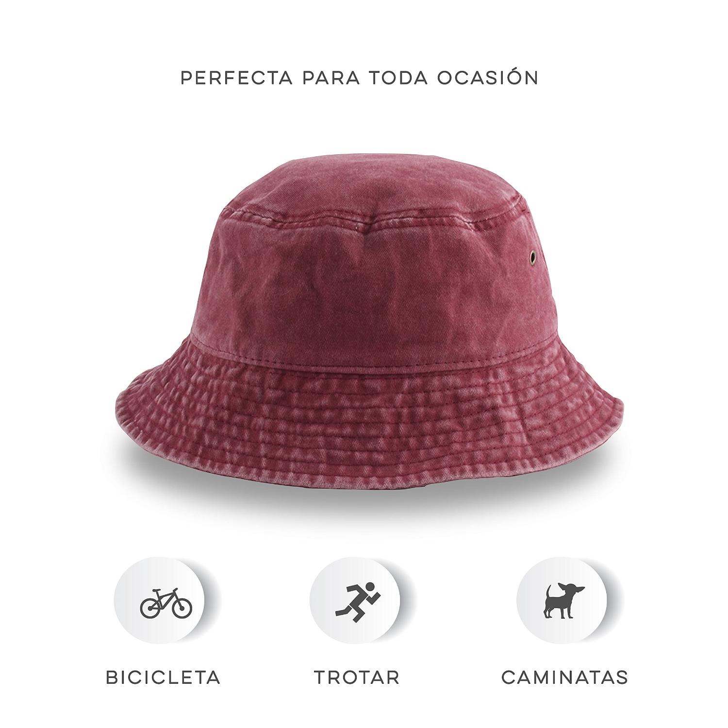 Foto 5 pulgar | Bucket Hat Unisex Ligero Y Resistente Vedicci Rojo