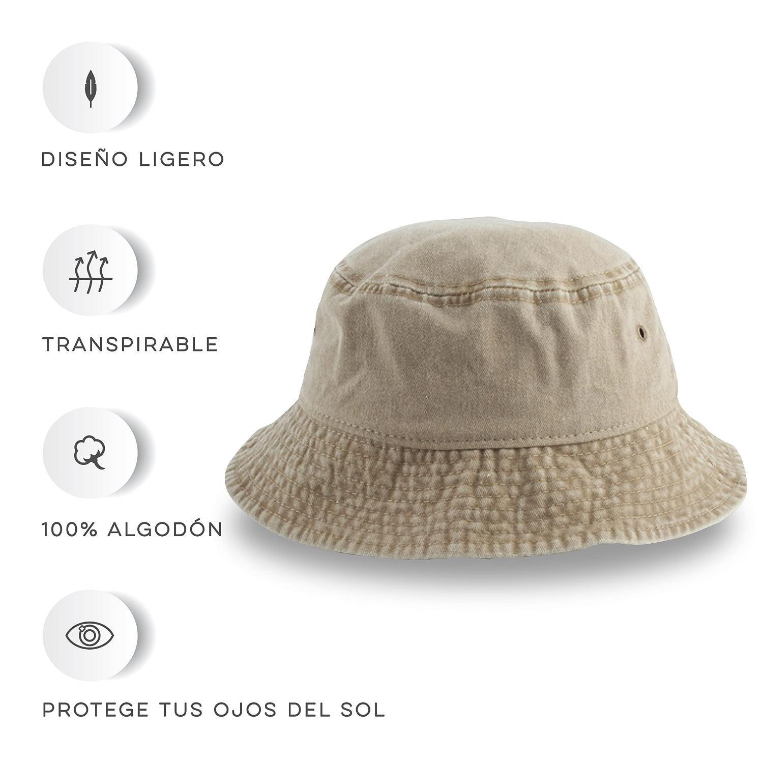 Foto 3 pulgar | Bucket Hat Unisex Ligero Y Resistente Vedicci Café