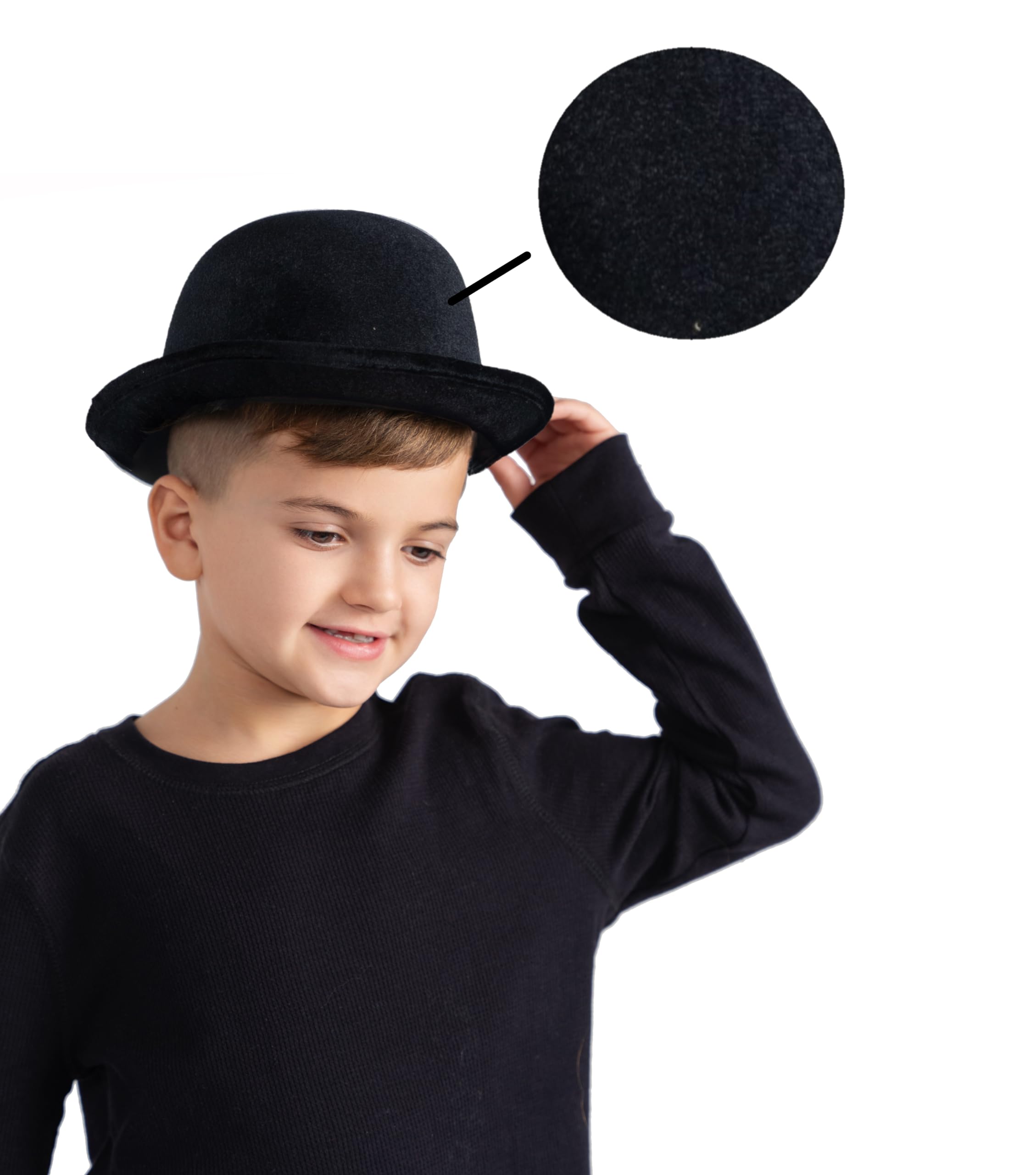 Foto 2 | Hat Dress Up America Derby - Sombrero De Terciopelo Negro Para Adultos - Venta Internacional.