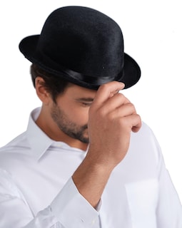 Foto 3 | Hat Dress Up America Derby - Sombrero De Terciopelo Negro Para Adultos - Venta Internacional.