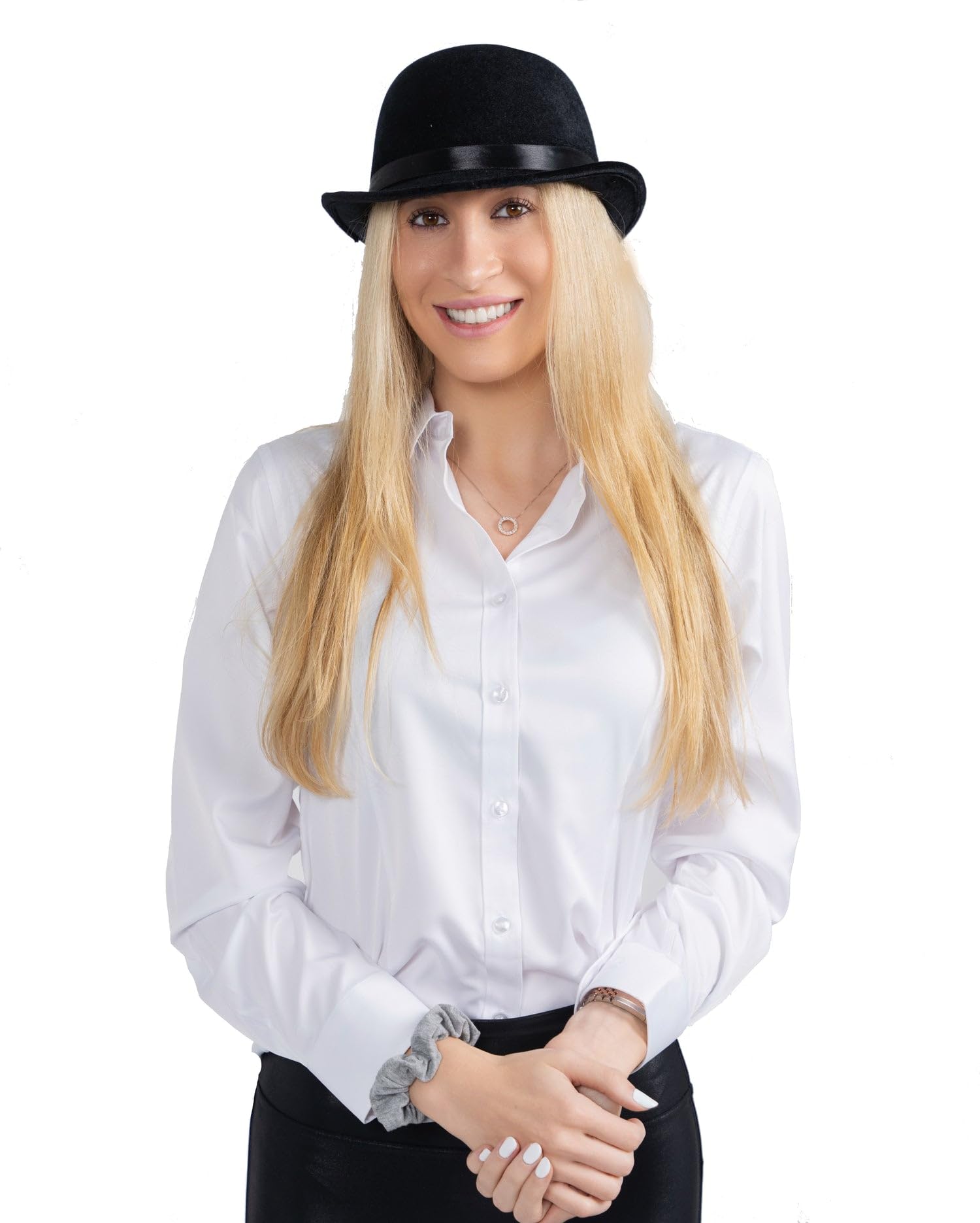 Foto 6 pulgar | Hat Dress Up America Derby - Sombrero De Terciopelo Negro Para Adultos - Venta Internacional.