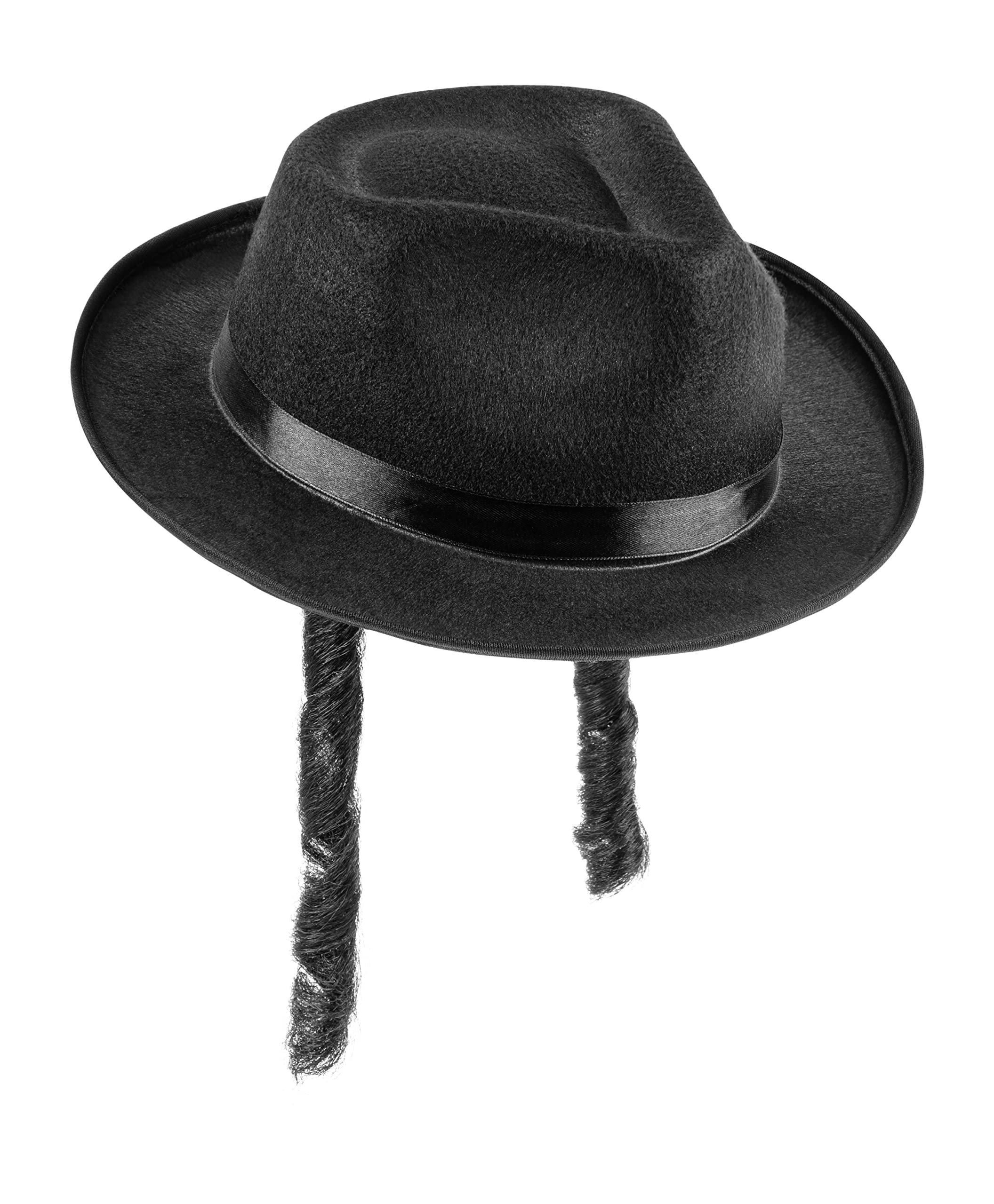 Foto 2 pulgar | Sombrero Para Disfraz De Rabino Judío Estadounidense, Fedora, Para Adultos, Negro - Venta Internacional.