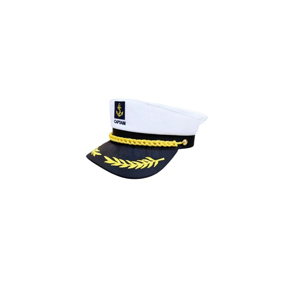 Foto 2 pulgar | Sombrero Ajustable Capitan Marinero Gorro Gorra Yate 1 Pzs Blanco
