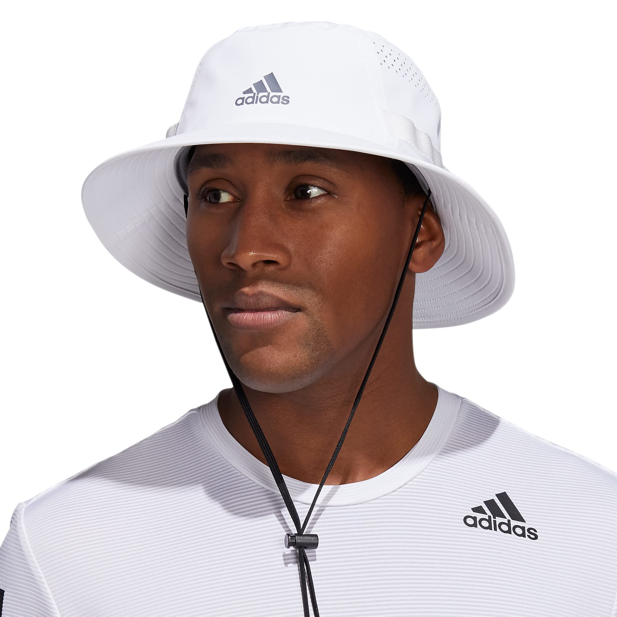 Foto 6 pulgar | Gorro De Pescador Adidas Victory Para Hombre Y Aire Libre Con Protección Solar, Color Blanco - Venta Internacional.