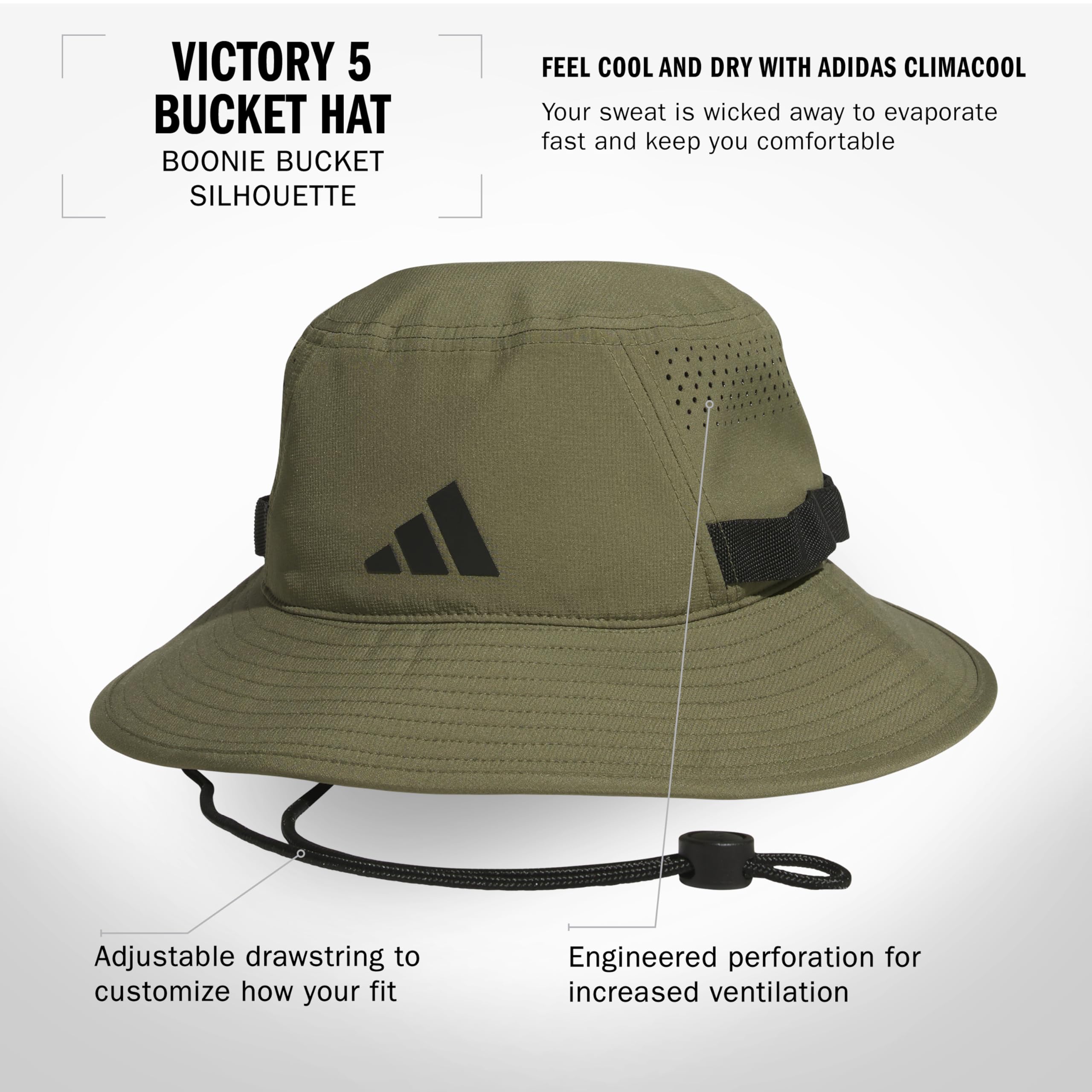 Foto 3 pulgar | Gorro De Pescador Adidas Victory Outdoors Con Protección Solar, Color Verde - Venta Internacional.