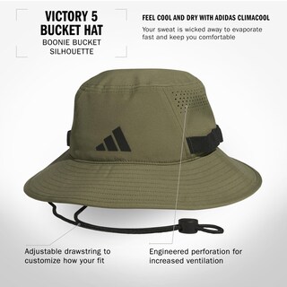 Foto 2 | Gorro De Pescador Adidas Victory Outdoors Con Protección Solar, Color Verde - Venta Internacional.