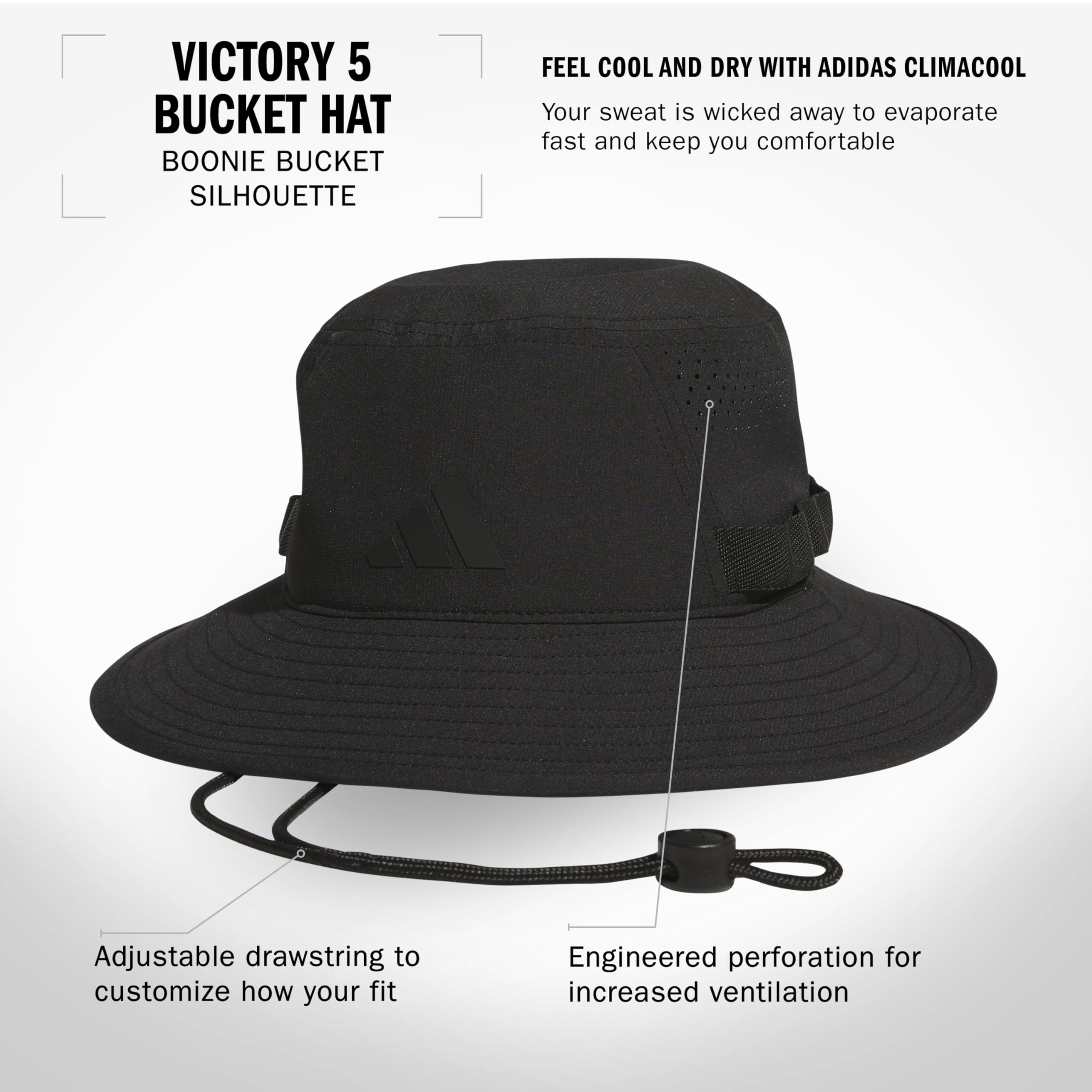 Foto 3 pulgar | Sombrero De Pescador Adidas Victory Outdoors Sideline Sun Protect - Venta Internacional.