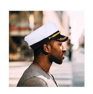Foto 3 | Sombrero Ajustable Capitán Marinero Gorro Gorra Yate 1 Pzs, Belug Blanco