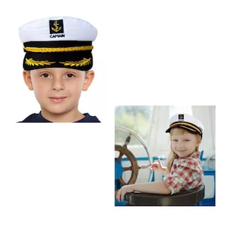 Foto 4 | Sombrero Ajustable Capitán Marinero Gorro Gorra Yate 1 Pzs, Belug Blanco