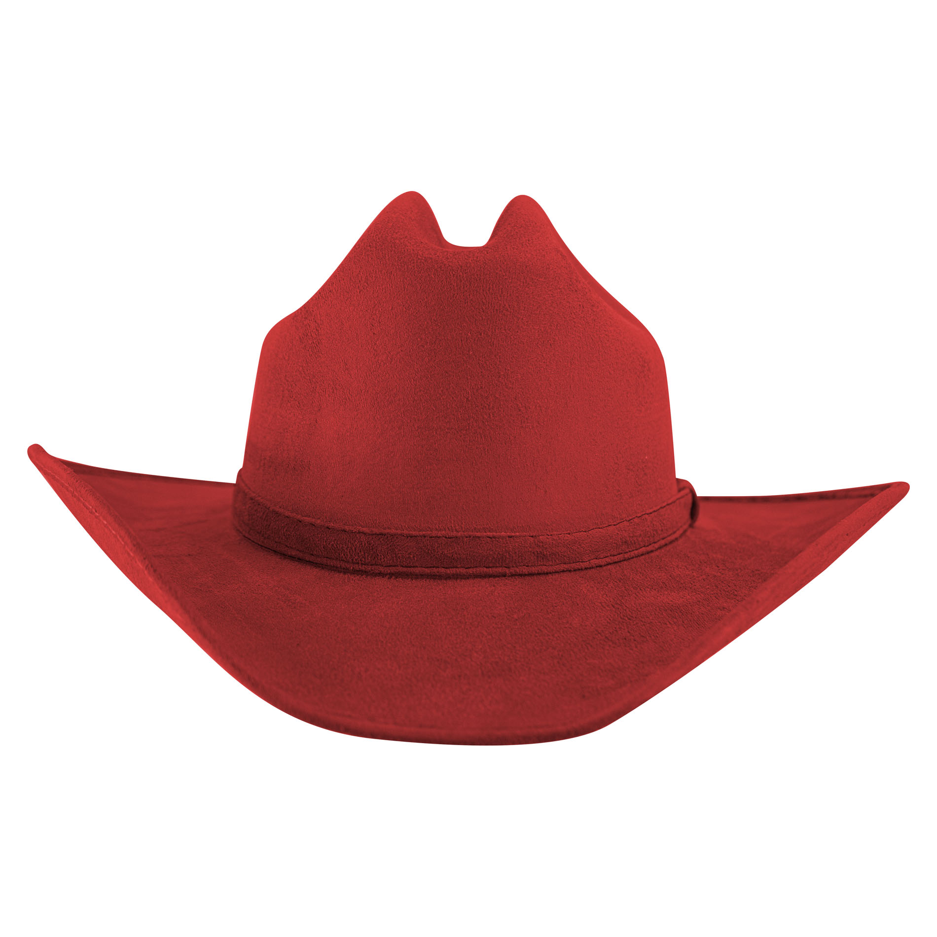 Foto 3 pulgar | Sombrero Unisex Rojo Gamuzina Gamuza Americana ''m'' Nueva Imagen