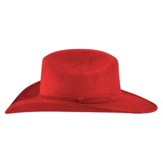 Foto 3 | Sombrero Unisex Rojo Gamuzina Gamuza Americana ''m'' Nueva Imagen