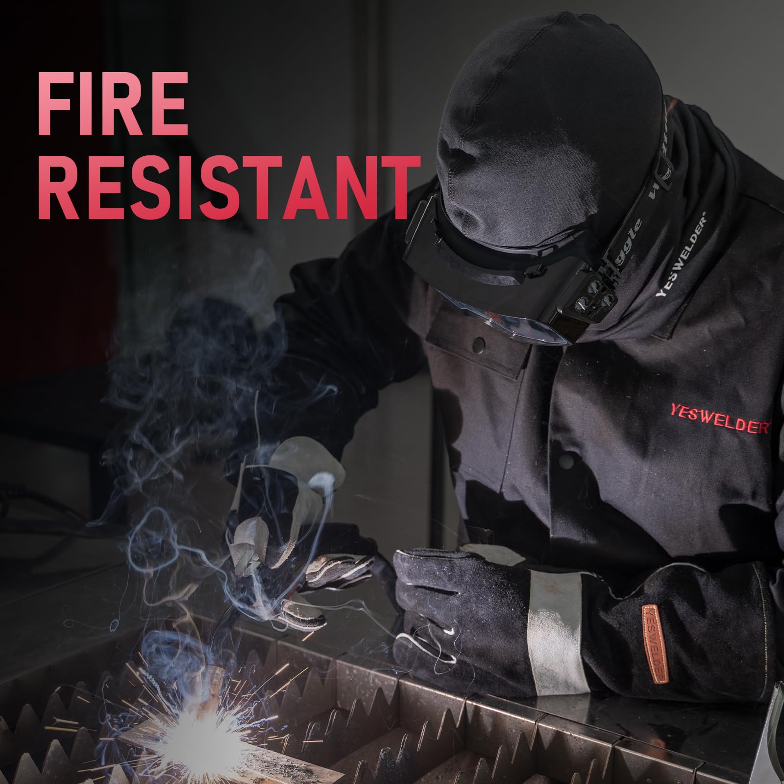Foto 5 pulgar | Pasamontañas Resistente Al Fuego Yeswelder Fr Welding, Máscara Facial X2 - Venta Internacional.