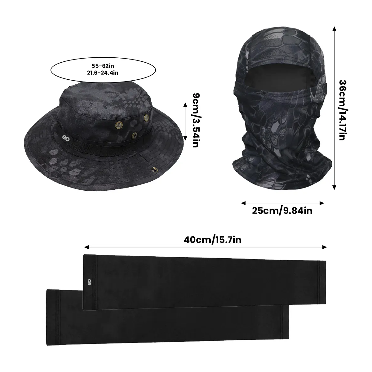 Foto 2 | Sombrero Para Sol Protector Con Pasamontañas Y Manga Eo Safe Imports Esi-19693 Negro