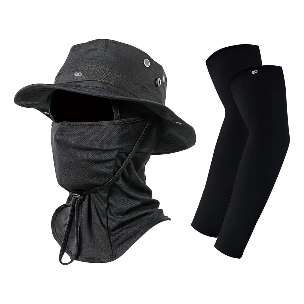 Foto 2 pulgar | Sombrero Para Sol Protector Con Pasamontañas Y Manga Eo Safe Imports Esi-19695 Negro