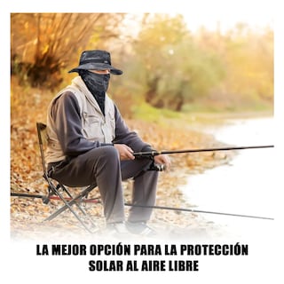 Foto 4 | Sombrero Para Sol Protector Con Pasamontañas Y Manga Eo Safe Imports Esi-19694 Negro