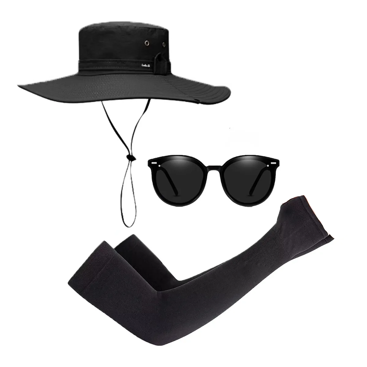 Foto 1 | Sombrero De Sol Para Hombre Exterior Lab.g Negro Verde