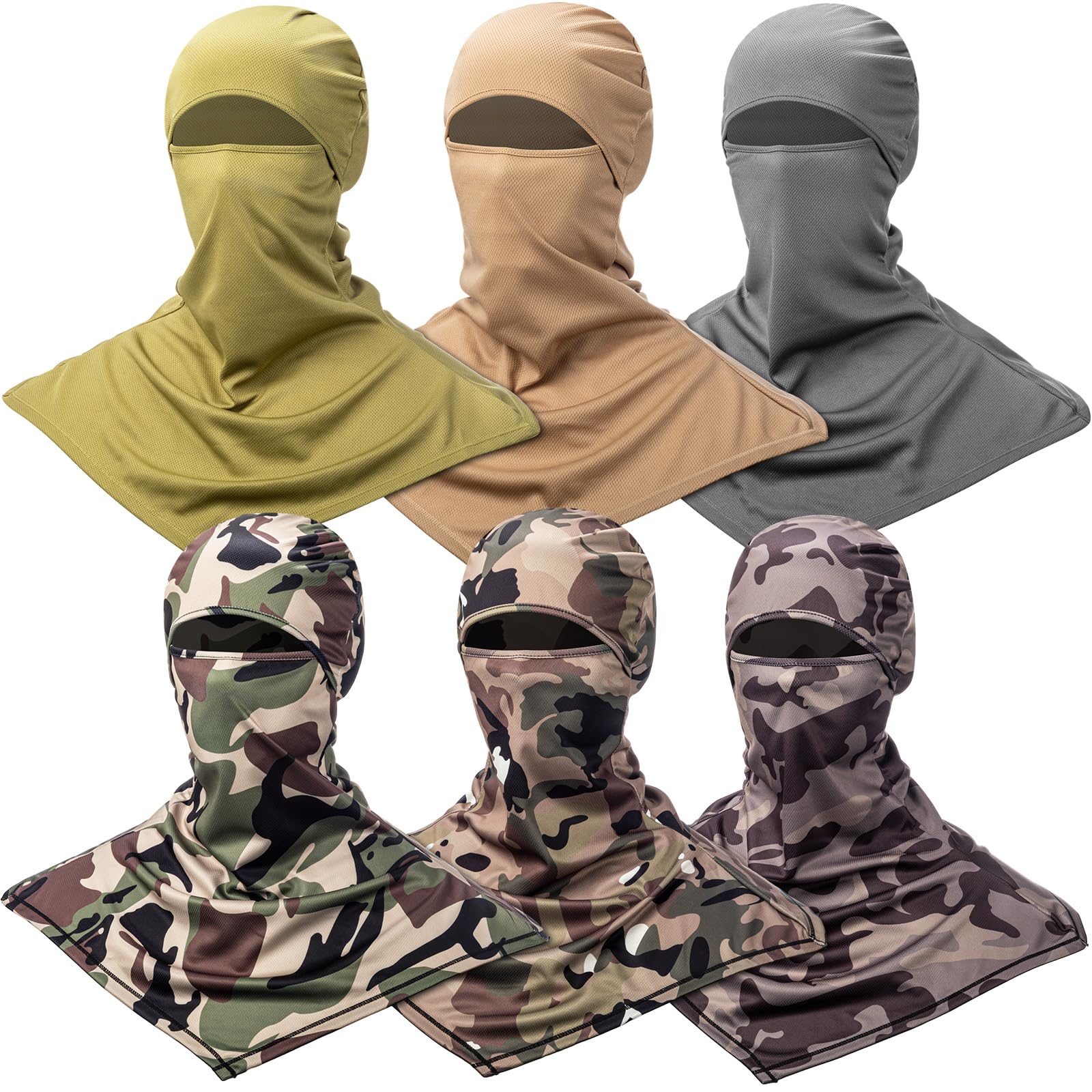 Foto 2 pulgar | Balaclava Face Cover Syhood Summer Protector De Cuello Para Hombre - Venta Internacional.