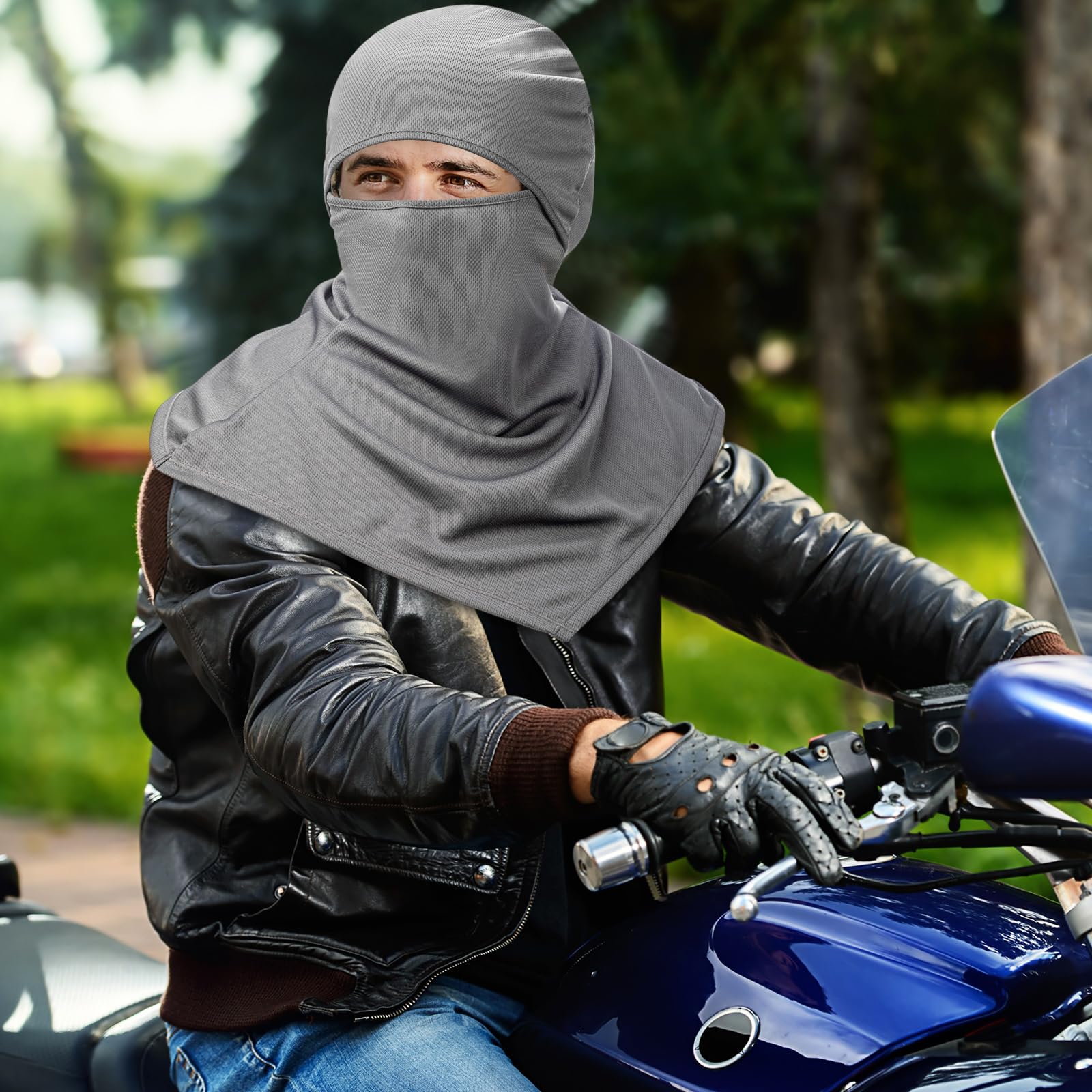 Foto 6 pulgar | Balaclava Face Cover Syhood Summer Protector De Cuello Para Hombre - Venta Internacional.