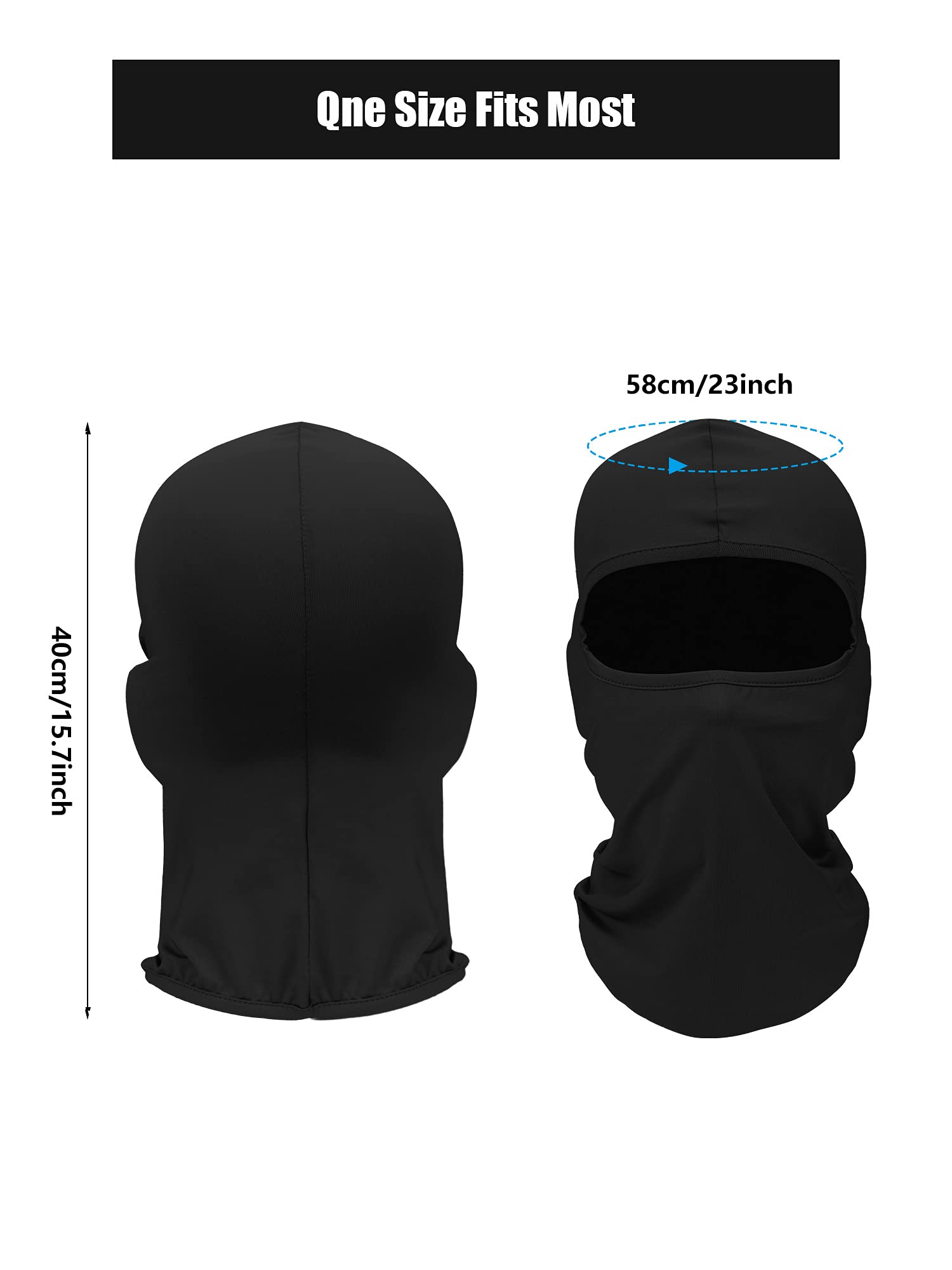 Foto 3 pulgar | Máscara De Esquí Satinior Con Cobertura Integral Para Hombre, 9 Unidades, Color Negro - Venta Internacional.