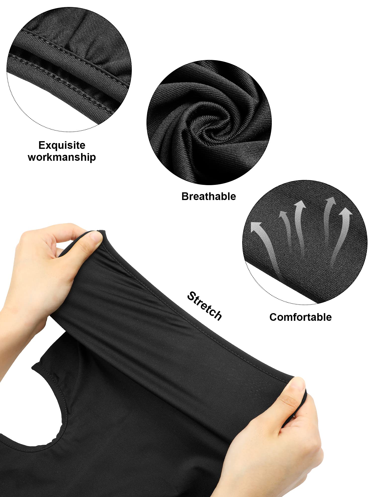 Foto 5 pulgar | Máscara De Esquí Satinior Con Cobertura Integral Para Hombre, 9 Unidades, Color Negro - Venta Internacional.