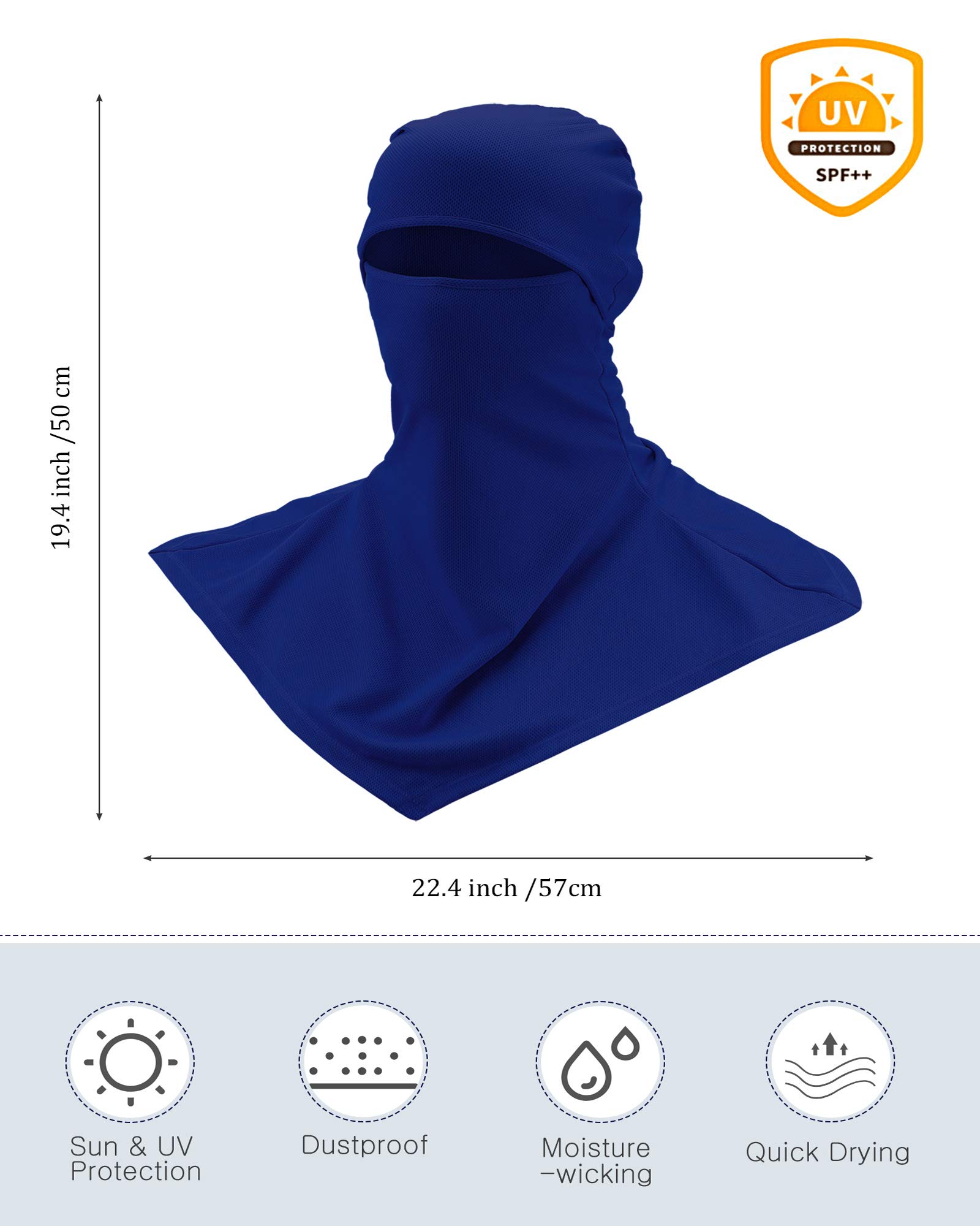Foto 4 pulgar | Cubierta Facial Con Pasamontañas, Protección Solar Y Cuello Para Adultos - Venta Internacional.