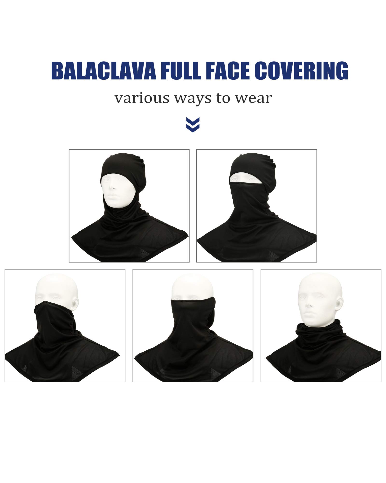 Foto 5 pulgar | Cubierta Facial Con Pasamontañas, Protección Solar Y Cuello Para Adultos - Venta Internacional.