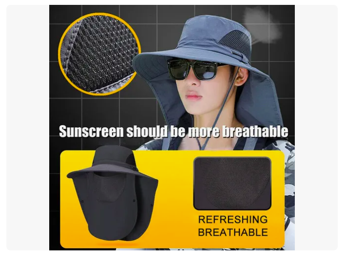 Foto 4 pulgar | Sombrero Xtellar El Sol Gorra Protección Cuello Y Cara +manga Y Gafa