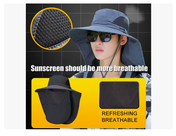 Foto 4 pulgar | Sombrero Xtellar El Sol Gorra Protección Cuello Y Cara +manga Y Gafa