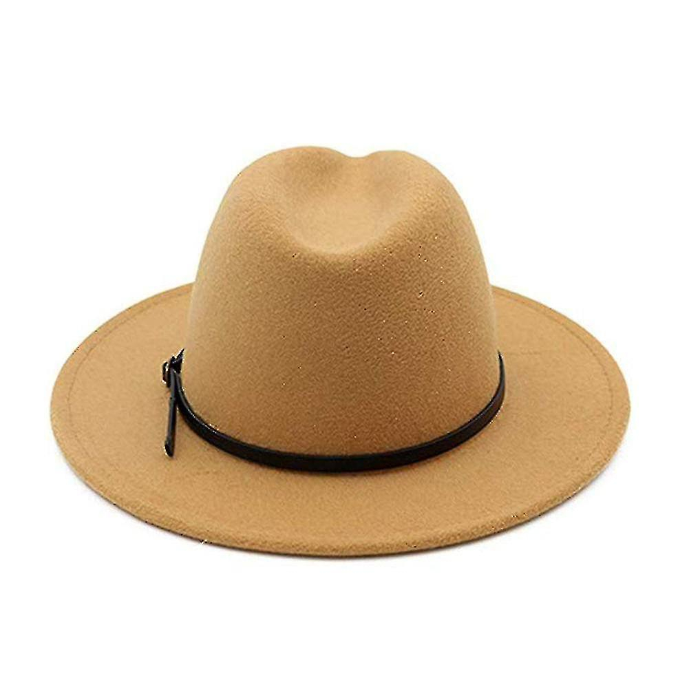 Foto 3 | Sombrero Huoguo  Estilo Vintage  Fieltro  Ala Ancha  Estilo Fedora  Rojo Vino - Venta Internacional.