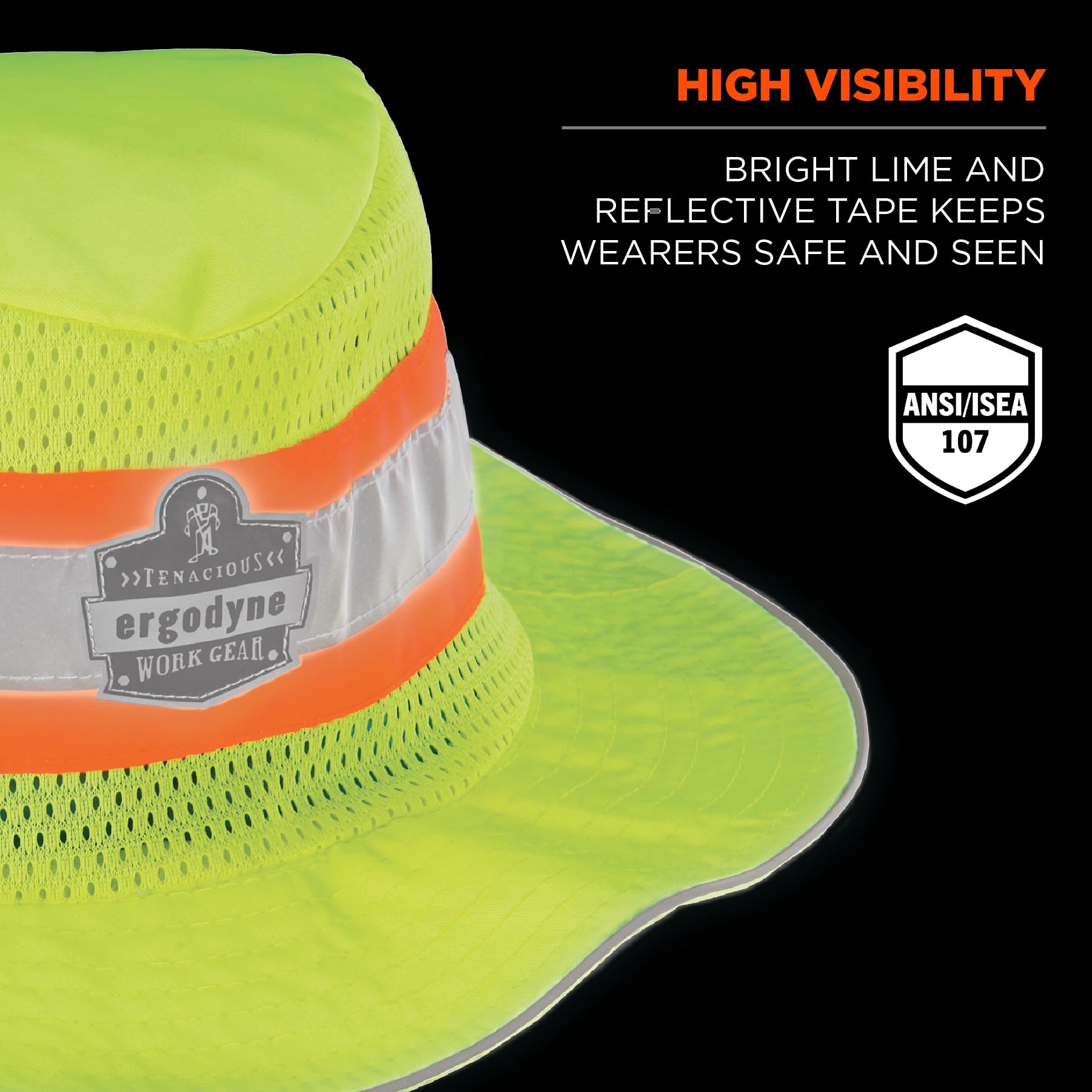 Foto 4 pulgar | Sombrero Ergodyne Hi-vis Ranger Lime 150d De Poliéster - Venta Internacional.