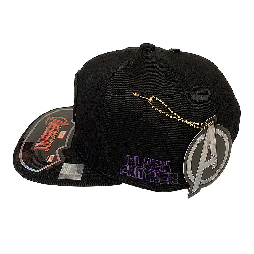 Foto 3 pulgar | Gorra Marvel Black Panther Placa Metálica color Negro 57 cm