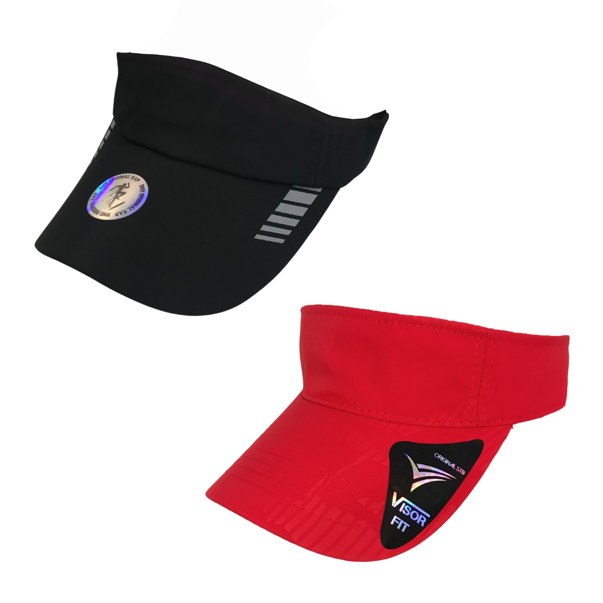 Kit 2 Piezas Gorra Visera Lisa Ajustable Color Rojo Camuflaje