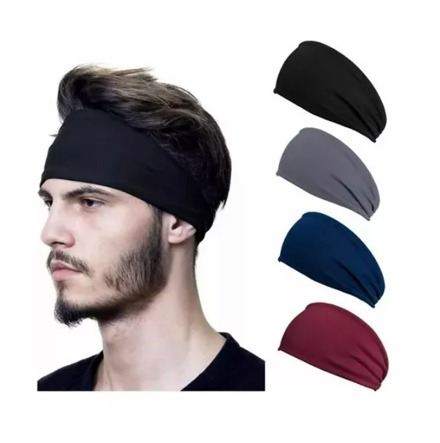 4pzs Banditas Deportivas Cabeza Diadema Absorbe El Sudor Color: Negro Wünd