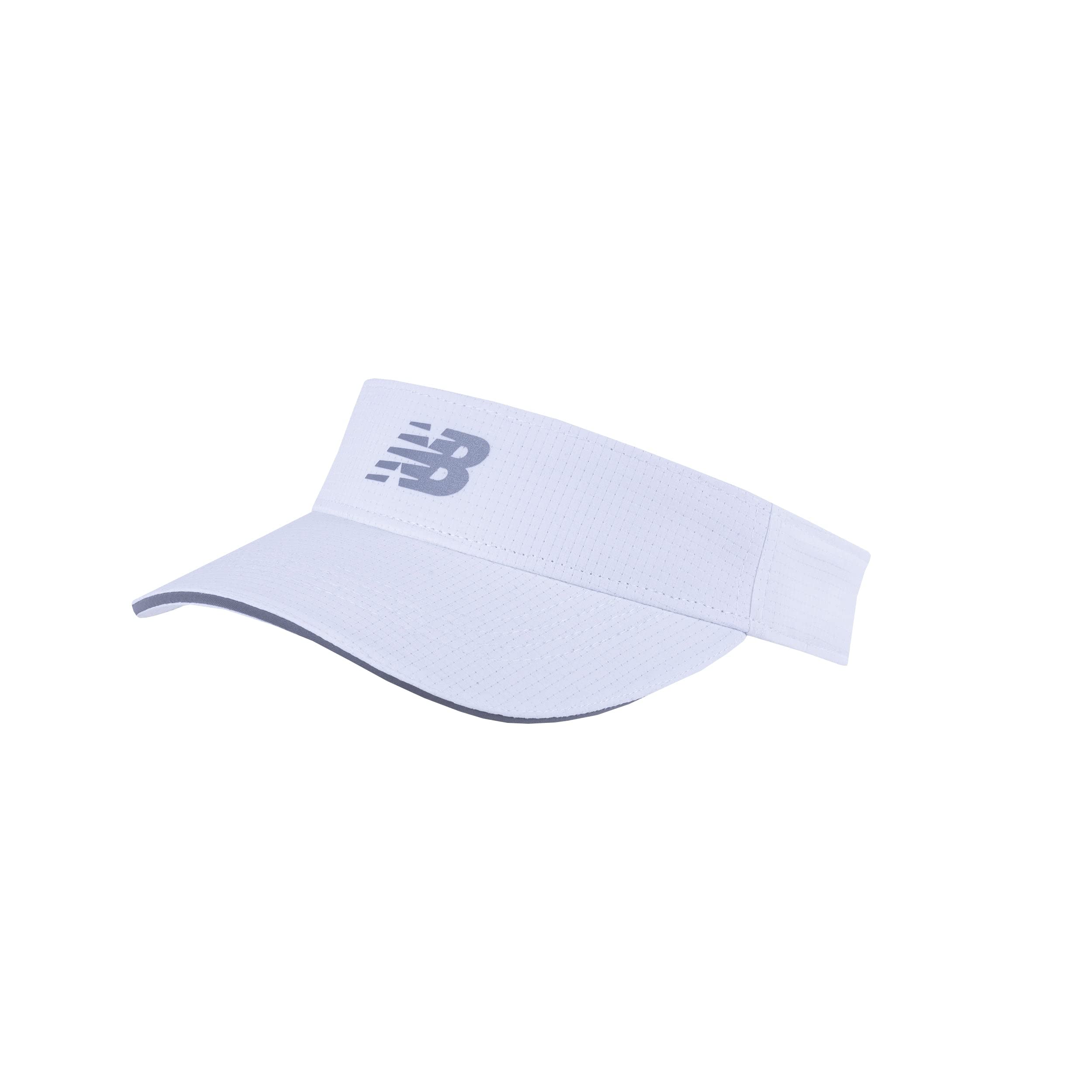 Gorros Con Visera New Balance Performance Con Protección Uv, Color Blanco - Venta Internacional.