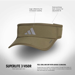 Foto 2 | Visera Adidas Superlite De Ajuste Ajustable Sport Performance - Venta Internacional.