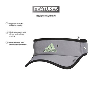 Foto 2 | Visor Adidas Superlite Sport Performance Para Hombre, Color Gris - Venta Internacional.