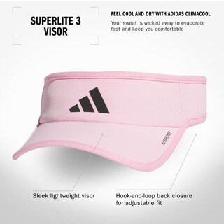 Foto 2 | Visera Adidas Superlite De Ajuste Ajustable Sport Performance - Venta Internacional.