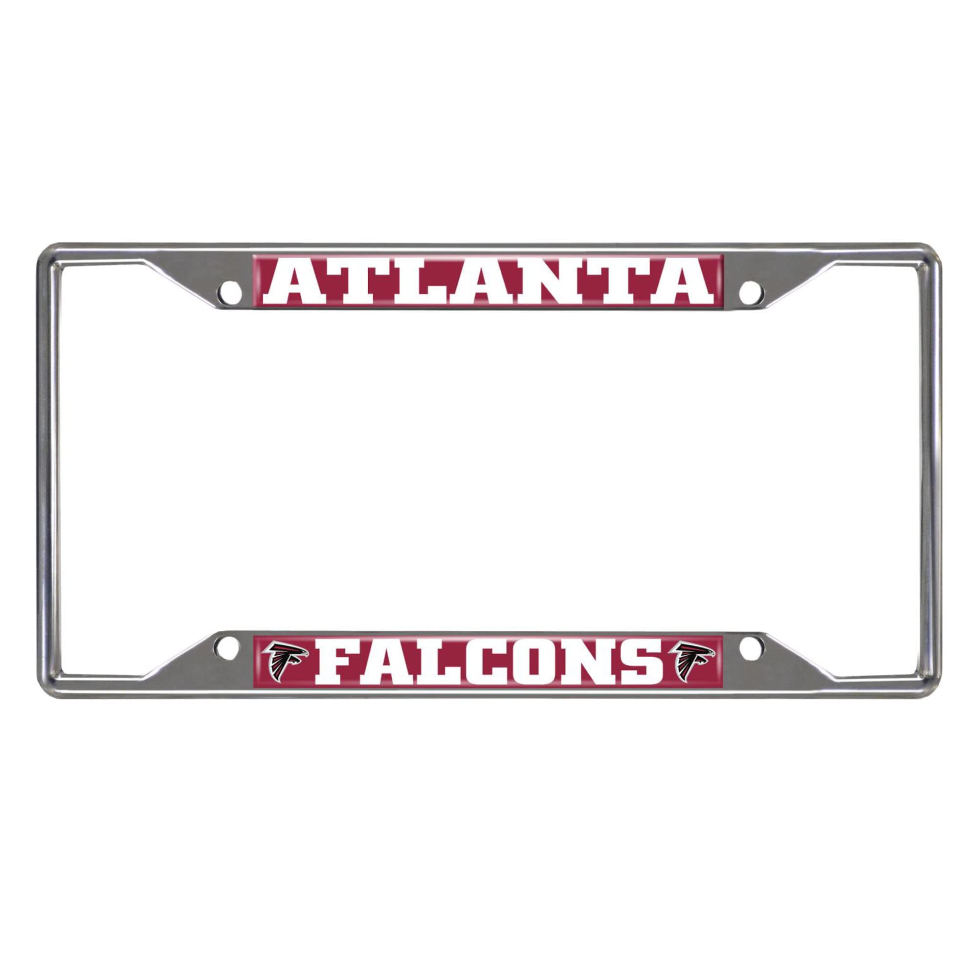 Foto 2 pulgar | Marco Para Matrícula Fanmats Atlanta Falcons, Metal Cromado - Venta Internacional.