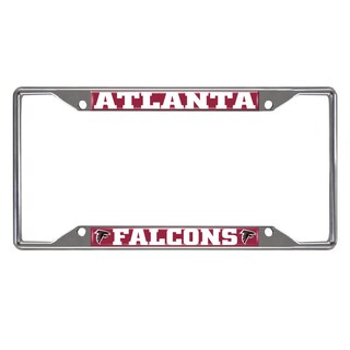 Foto 1 | Marco Para Matrícula Fanmats Atlanta Falcons, Metal Cromado - Venta Internacional.
