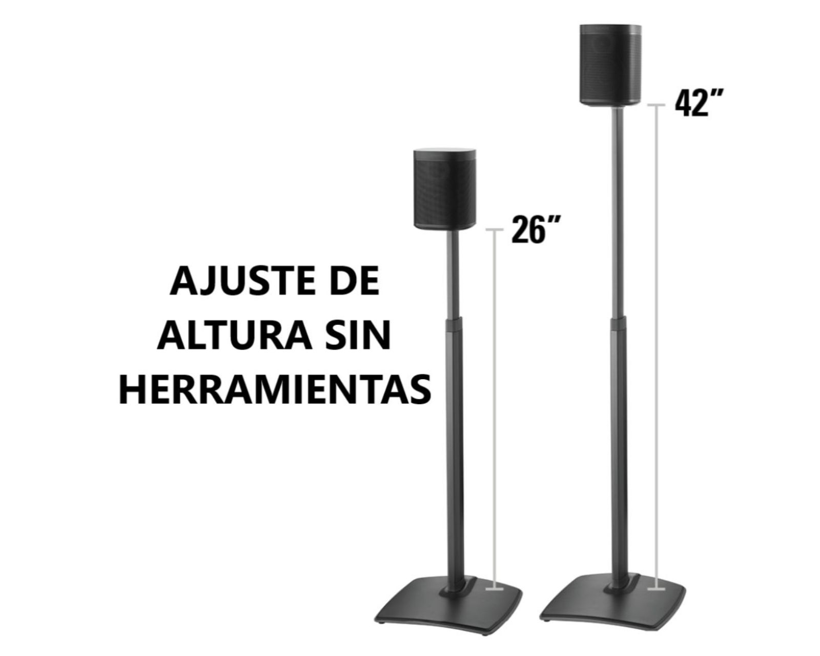 Foto 4 pulgar | Soportes de Altavoz Inalámbricos Sanus Wssa2- B1 Diseñados P/ Sonos One Play 1 y Play 3 color Negro