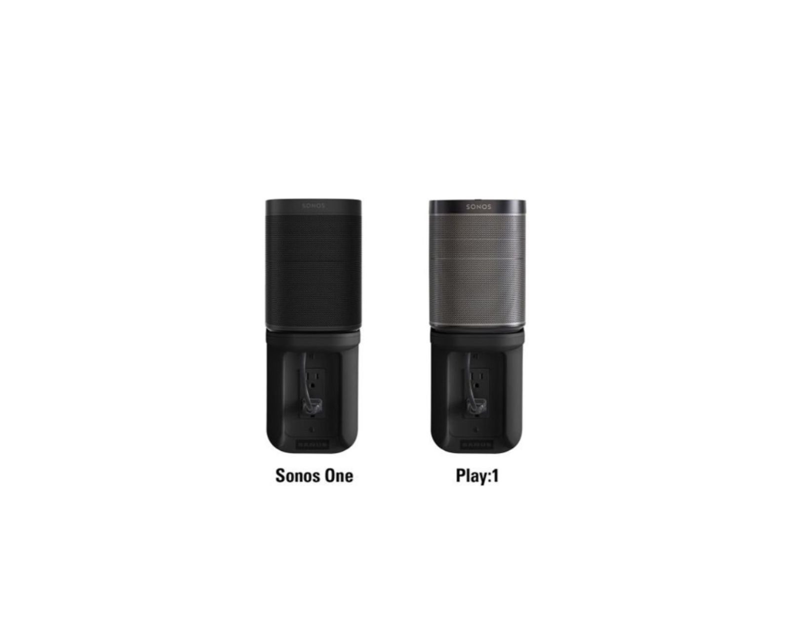 Estante de Salida Sanus Wsos1-b1 P/sonos One Play 1 Boost color Negro