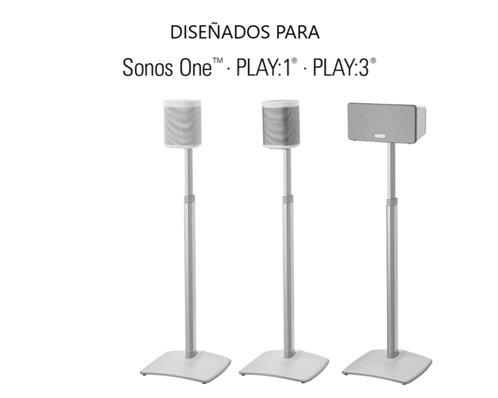 Foto 3 pulgar | Soportes de Altavoz Inalámbricos Sanus Wssa2- B1 Diseñados P/ Sonos One, Play: 1 y Play 3 color Blanco