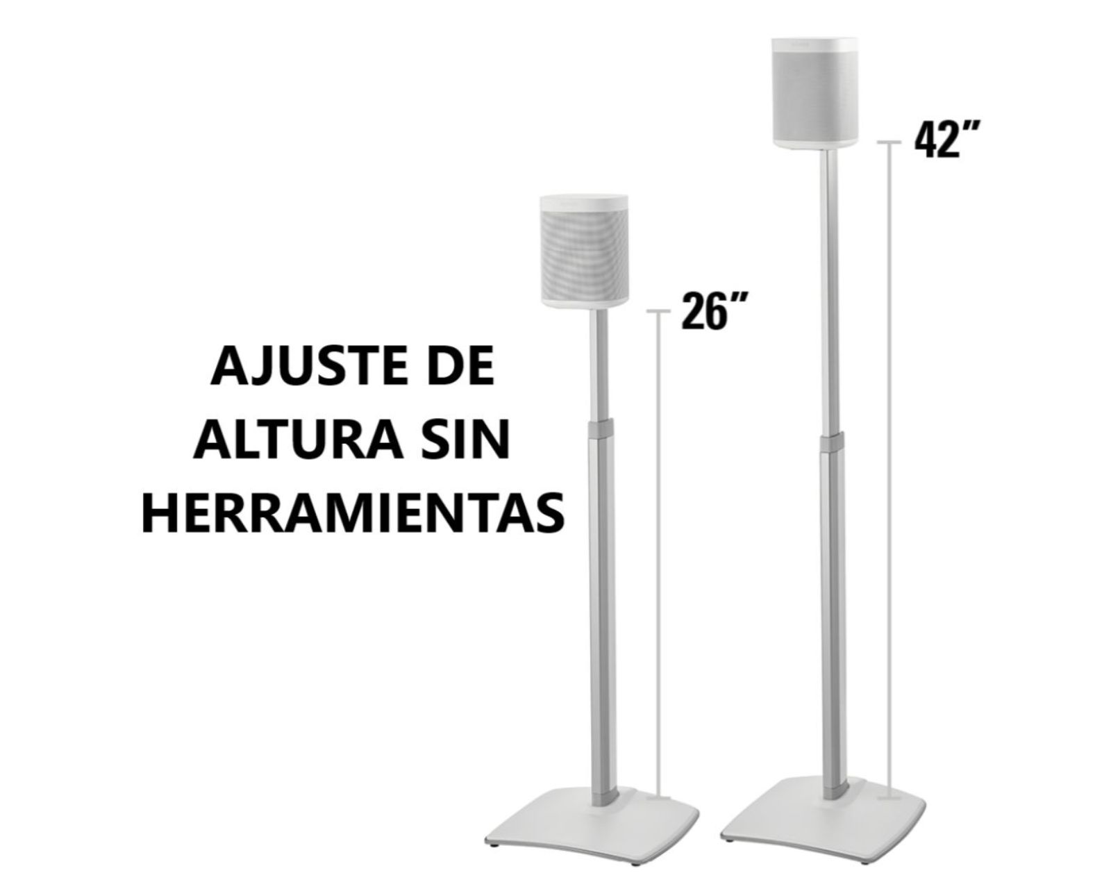 Foto 4 pulgar | Soportes de Altavoz Inalámbricos Sanus Wssa2- B1 Diseñados P/ Sonos One, Play: 1 y Play 3 color Blanco